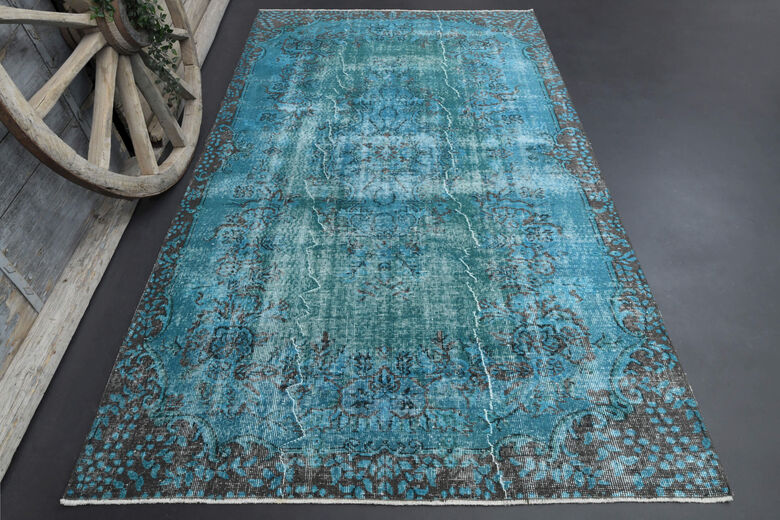 Sea Blue Vintage Rug