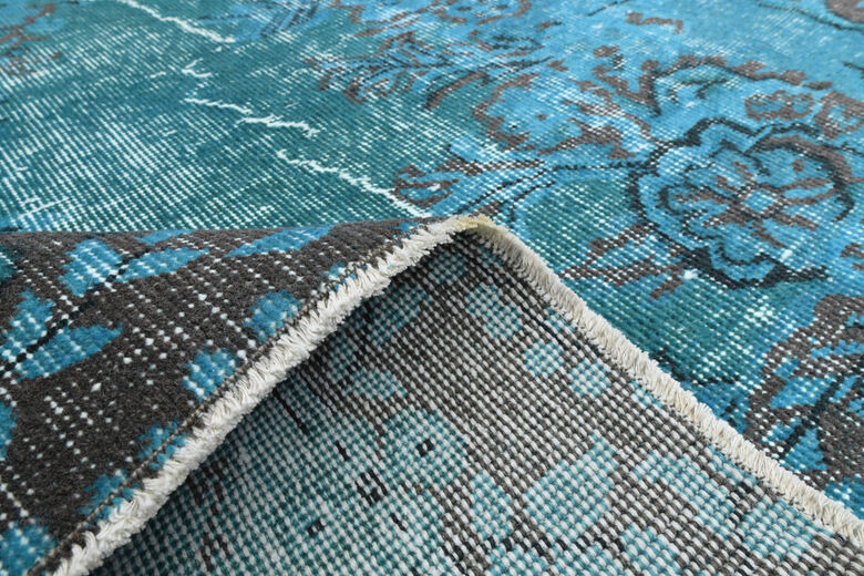 Sea Blue Vintage Rug