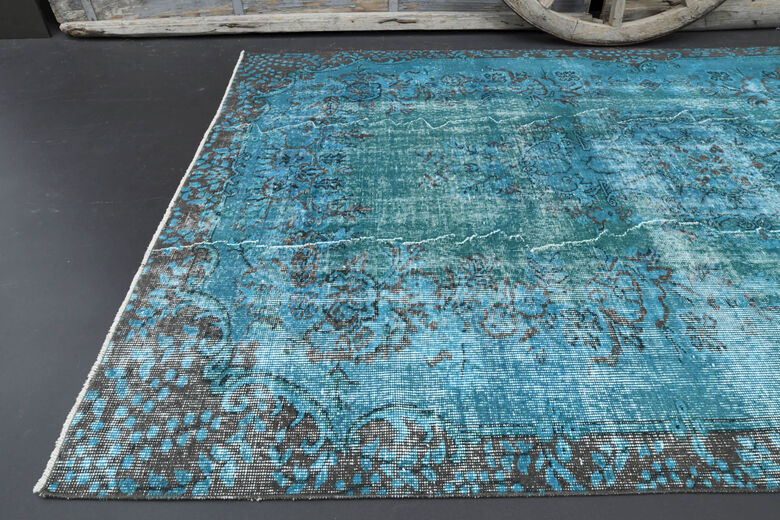 Sea Blue Vintage Rug