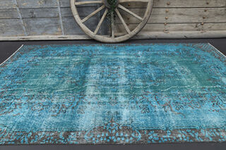 Sea Blue Vintage Rug - Thumbnail