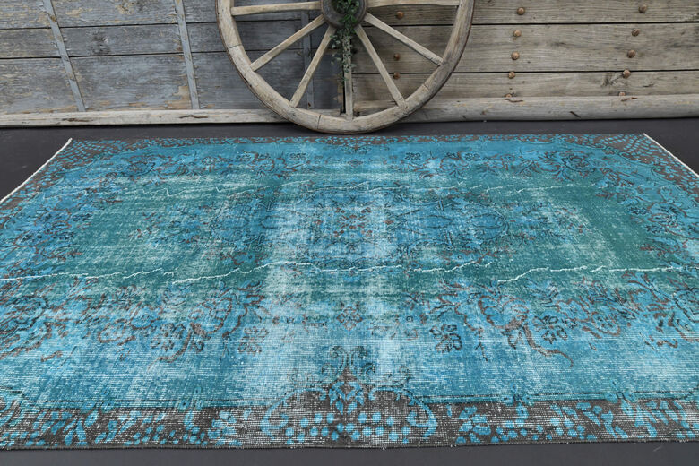 Sea Blue Vintage Rug