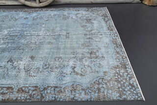 Oriental Blue Anatolian Vintage Area Rug - Thumbnail