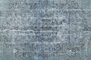 Oriental Blue Anatolian Vintage Area Rug - Thumbnail