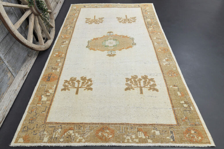 Handmade Vintage Large Area Rug