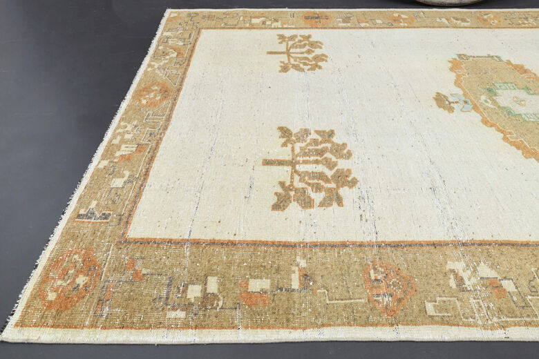 Handmade Vintage Large Area Rug