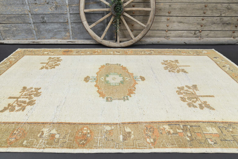 Handmade Vintage Large Area Rug