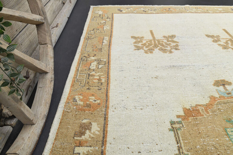 Handmade Vintage Large Area Rug