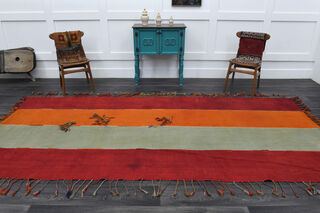 Turkish Kilim Tassel Rug - Thumbnail