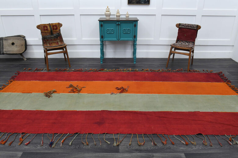 Turkish Kilim Tassel Rug