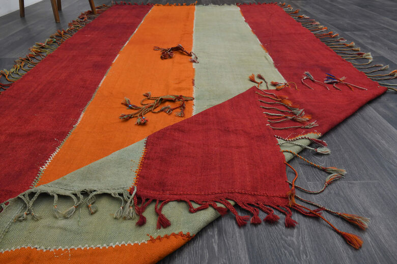 Turkish Kilim Tassel Rug