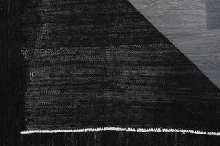 Handmade Black Area Rug - Thumbnail