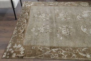Handmade Vintage Oushak Area Rug - Thumbnail