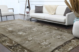 Handmade Vintage Large Area Rug - Thumbnail