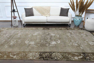 Handmade Vintage Large Area Rug - Thumbnail