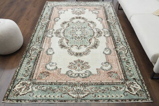 Handmade Medallion Area Anatolian Rug - Thumbnail