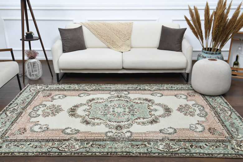 Handmade Medallion Area Anatolian Rug
