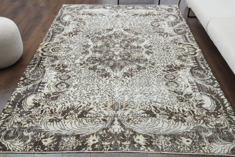 Muted Color Vintage Anatolian Rug