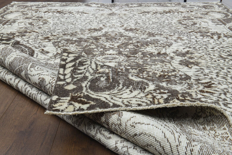 Muted Color Vintage Anatolian Rug