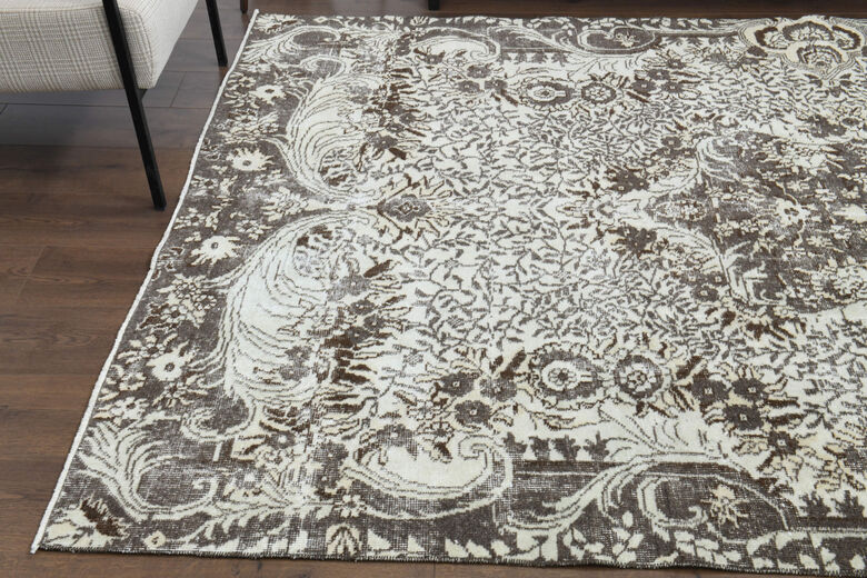 Muted Color Vintage Anatolian Rug