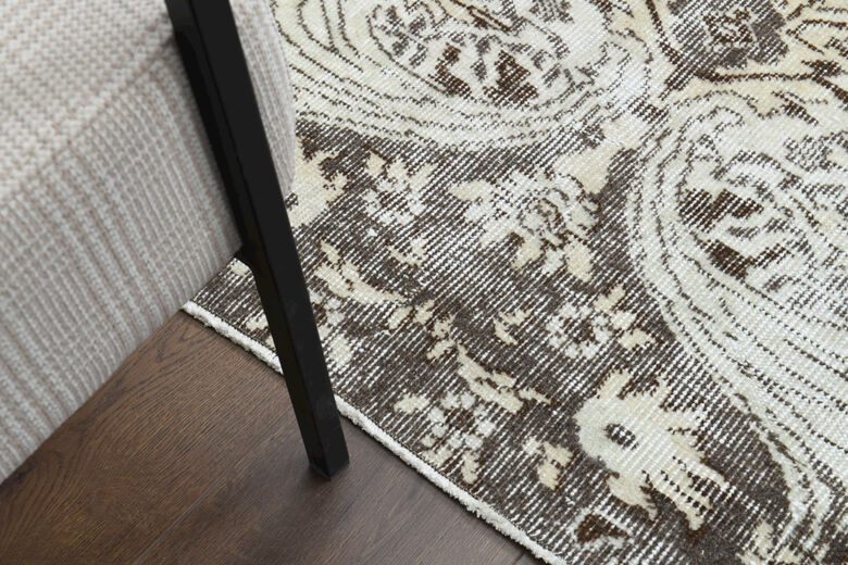 Muted Color Vintage Anatolian Rug