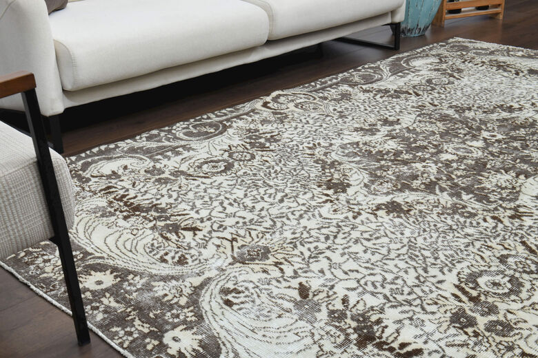 Muted Color Vintage Anatolian Rug