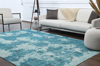 Distressed Vintage Area Rug - Thumbnail