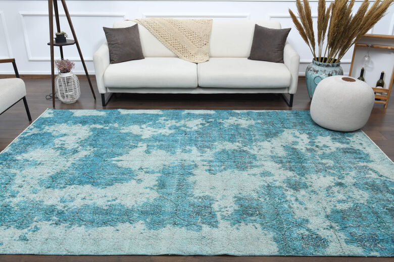 Distressed Vintage Area Rug