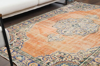 Oriental Vintage Large Area Rug - Thumbnail