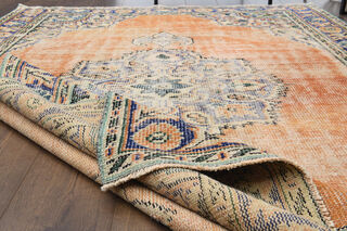 Oriental Vintage Large Area Rug - Thumbnail