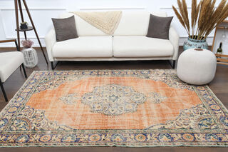 Oriental Vintage Anatolian Area Rug - Thumbnail