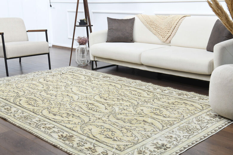 Handmade Cream Rug