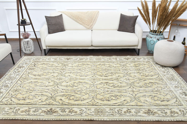 Handmade Cream Rug