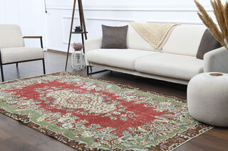 Handmade Vintage Area Rug - Thumbnail