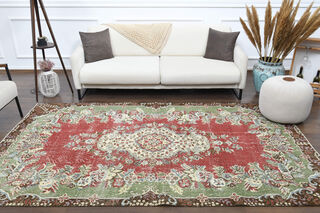 Handmade Vintage Area Rug - Thumbnail