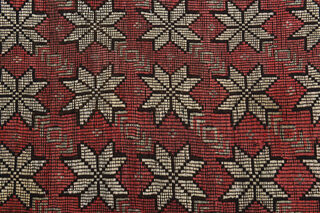 Red Floral Area Rug - Thumbnail