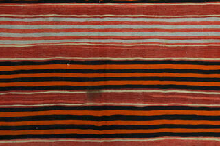 Handmade Striped Brown Kilim - Thumbnail