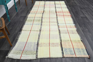 Beige Turkish Kilim Rug - Thumbnail