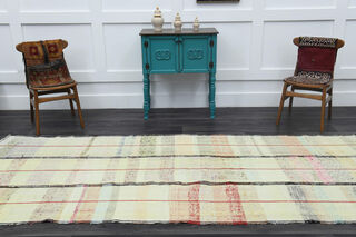 Beige Turkish Kilim Rug - Thumbnail