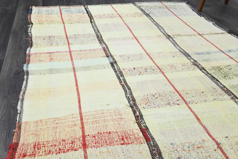 Beige Turkish Kilim Rug