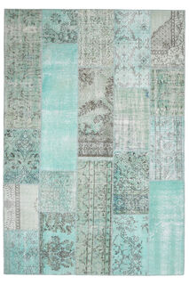 Turquoise Vintage Anatolian Rug - Thumbnail