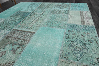 Turquoise Vintage Anatolian Rug - Thumbnail