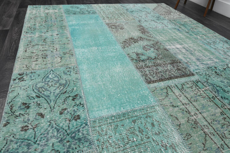 Turquoise Vintage Anatolian Rug