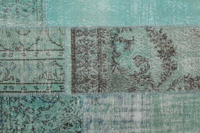 Turquoise Vintage Anatolian Rug