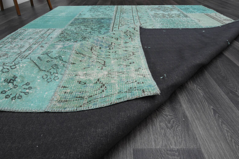 Turquoise Vintage Anatolian Rug