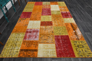 Handmade Patchwork Area Rug - Thumbnail