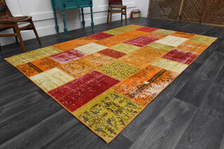 Handmade Patchwork Area Rug - Thumbnail