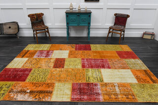 Handmade Patchwork Area Rug - Thumbnail