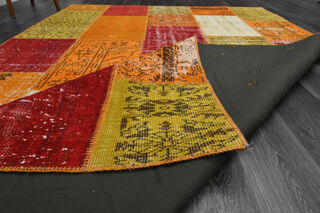 Handmade Patchwork Area Rug - Thumbnail