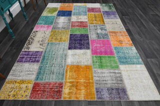 Handmade Rainbow Large Area Rug - Thumbnail