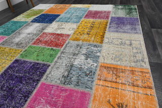 Handmade Rainbow Large Area Rug - Thumbnail